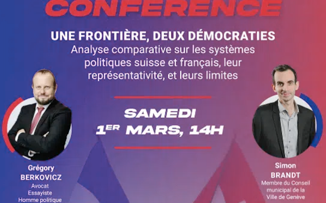 Conférence publique : “Une frontière, deux démocraties”